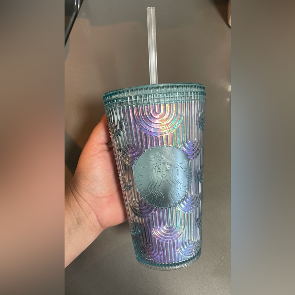 Starbucks flower straw cup